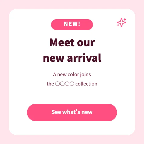 New arrivals & restocks template